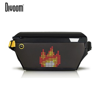 Divoom Pixoo Sling Bag กระเป๋าสะพายข้าง แปลงภาพให้เป็นภาพในรูปแบบพิกเซล ออกแบบข้อความสไลด์บนหน้าจอ แสดงโลโก้ของ Team, Memes, Emoji ติดตั้งได้ง่าย เปิดใช้งานด้วยพาวเวอร์แบงค์  รับประกัน 1 ปี