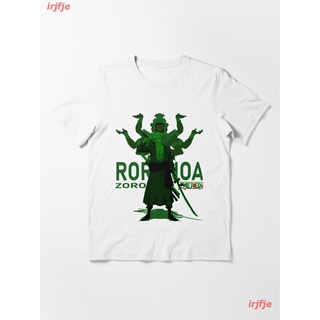 2022 Roronoa Zoro. Zoro Haki Essential T-Shirt เสื้อยืดพิมพ์ลายการ์ตูนมังงะ ดผ้าเด้ง คอกลม cotton ความนิยม discount Unis