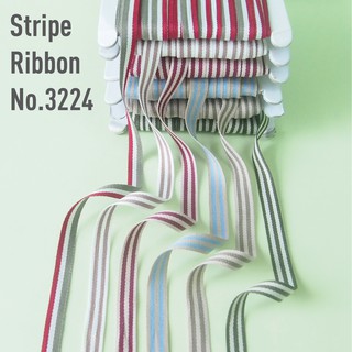 MOMOTARA No.3224 ริบบิ้น ริบบิ้น Ribbon ลายทาง Stripe Ribbon ขนาด 1.1 CM ยาว 36 หลา