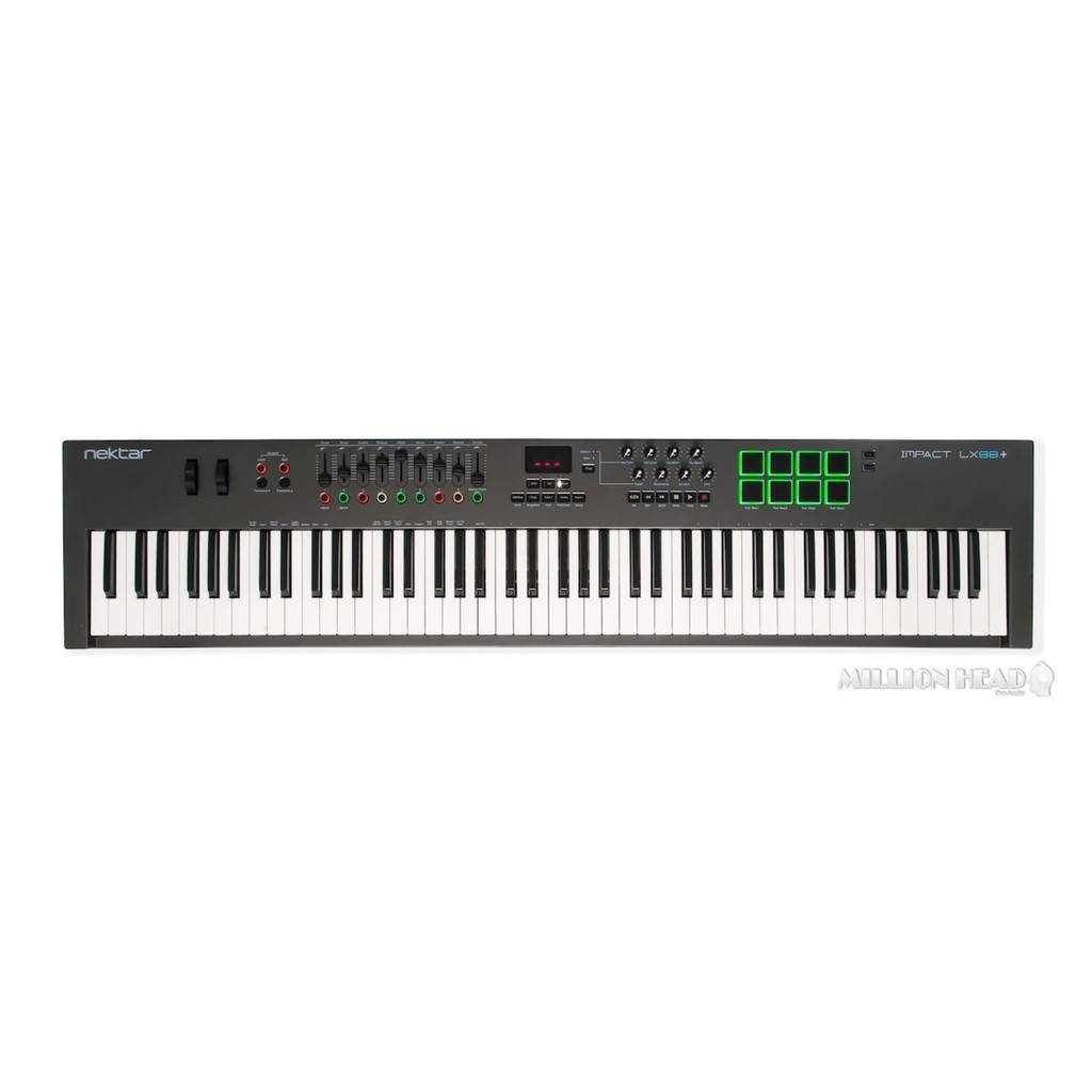 Nektar : Impact LX88+ (MIDI Keyboard ขนาด 88 คีย์ พร้อมฟังชั่น Pitch Bend, Modulation พร้อมแป้น PAD)