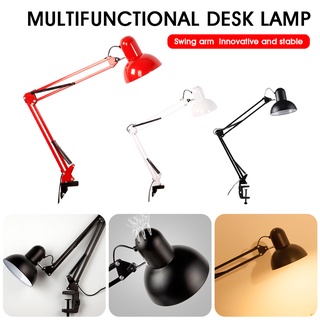 โคมไฟเขียนแบบ ใช้กับขั้ว หลอด E27 โคมไฟหนีบโต๊ะ โคมไฟตั้งโต๊ะ Desk Lamp โคมไฟอ่านหนังสือ Table Reading Lamp