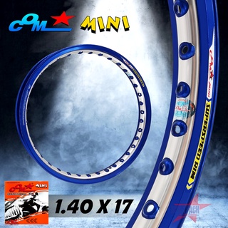 ล้อ COM MINI 1.40 X 17 ขอบยก ทูโทน จำนวน 1 วง มีให้เลือกหลายสี วงล้อคอม ขนาด 1.40 ขอบ 17 ของแท้ การันตีของแท้ 100%