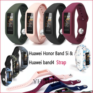 สายนาฬกาข้อมือ ชนิดซิลิโคน เคส สำหรับ huawei Band 4 สาย honor band 5i watch band