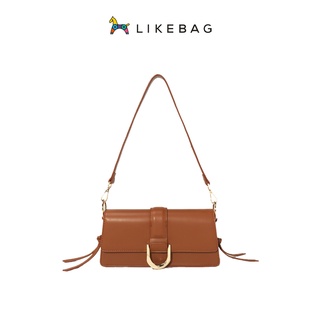 LIKEBAG Original สีทึบข้ามร่างกายลำลองกระเป๋าสะพายไหล่