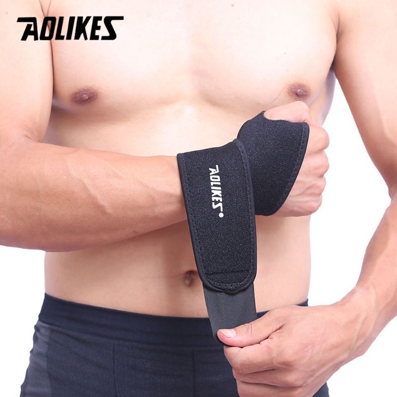 wrist support ใส่ได้ทั้งข้อมือขวาหรือซ้าย brand แบรนด์แท้ ผ้าพันข้อมือ ป้องกันข้อมือ เล่นกีฬา wrist sports protection ราคา ถูกที่สุด ดีลบีเคเค แกลเลอรีภาพที่ 6