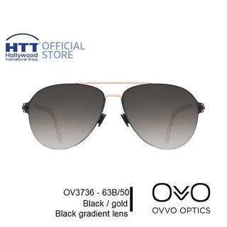 OVVO แว่นตากันแดด OVVO 3736-63B/50 กรอบแว่นไทเทเนียม เลนส์ Zeiss เบา ทนทาน ไม่ก่อให้เกิดอาการแพ้ Handmade in EU