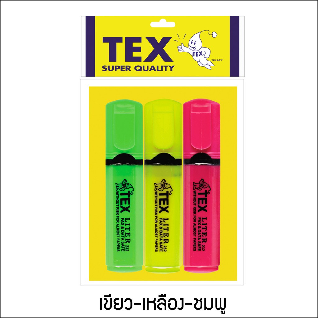 TEX LITER ปากกาเน้นข้อความ แพ็ค 3 ด้าม (มีให้เลือก 7 สี) — صورة 5