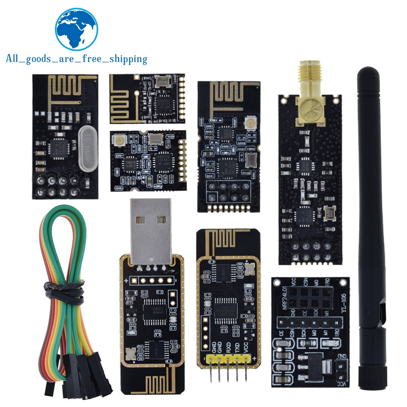 โมดูลส่งสัญญาณข้อมูลไร้สาย NRF24L01+ 2.4G 2.4GHz NRF24L01 NRF24L01+PA+LNA 1000 เมตร สําหรับ Arduino