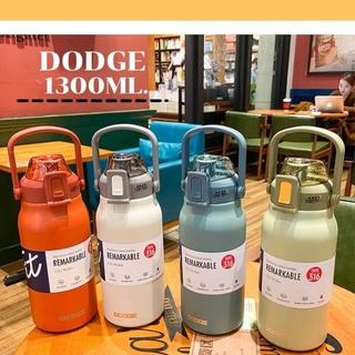 กระบอกน้ำ DODGE ขนาดจุ1300ML. DODGE เก็บความเย็นได้นาน18-24 ชั่วโมง