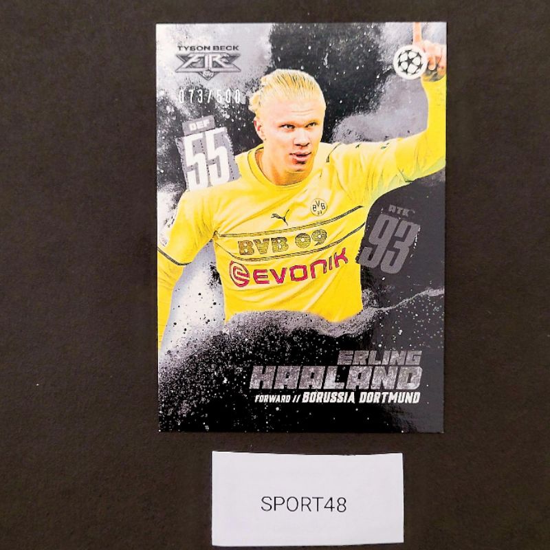 Erling Haaland ใบรัน /500 Match Attax Fire x Tyson Beck | การ์ดฮาแลนด์ ใบรัน /500