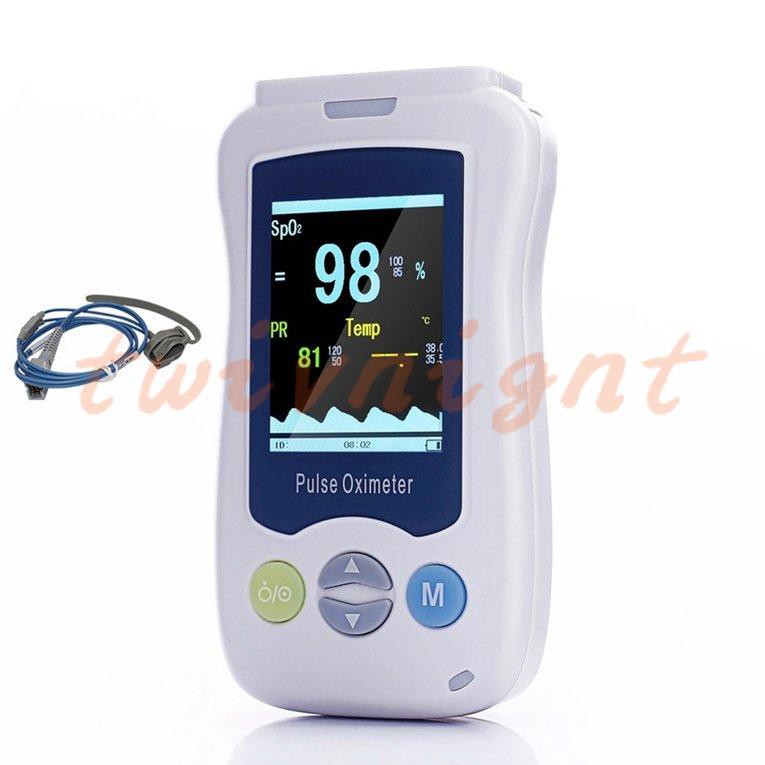 twivnignt LNeonatal Handheld Pulse Oximeter SOP2 PR Monitor Hand Held