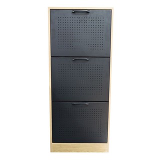 Storage cabinet SHOES CABINET FURDINI TONY1817 NATURAL/BLACK Multipurpose furniture Home &amp; Furniture ตู้เก็บของ ตู้วางรอ