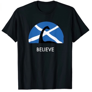 เสื้อยืด พิมพ์ลาย Loch Ness Monster Scotland Scottish Believe