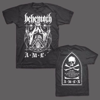 เสื้อยืดโอเวอร์ไซส์[อายุ] Gildan เสื้อยืด ผ้าฝ้าย 100% พิมพ์ลาย BEHEMOTH Amen สําหรับผู้ชายS-3XL