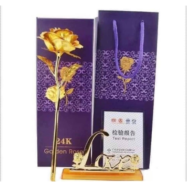 ดอกไม้สีทอง 24K วาเลนไทน์ | Shopee Thailand