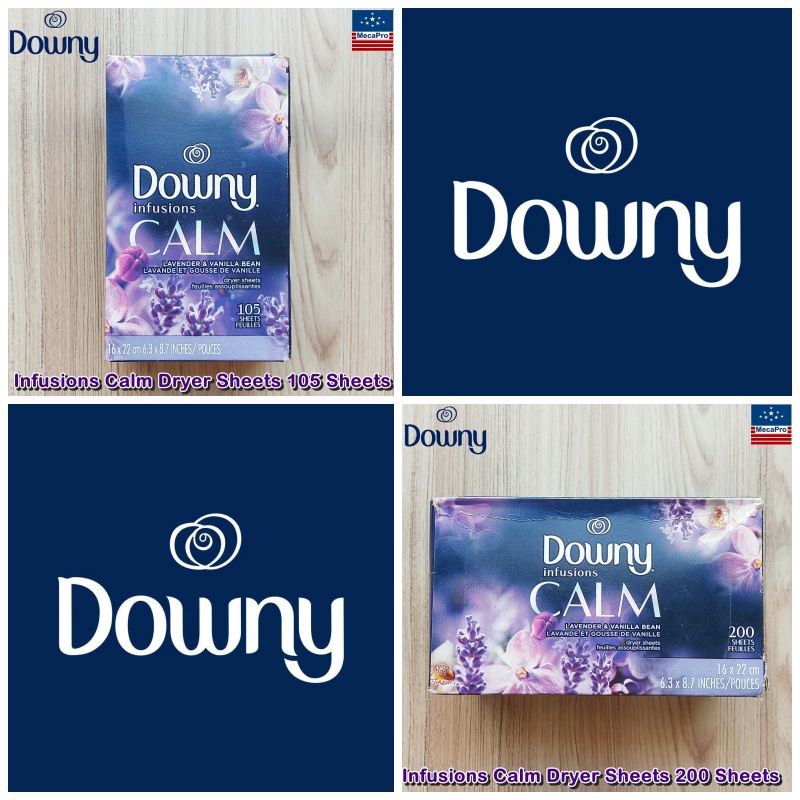 แผ่นอบผ้า Downy® หอมจนคนทัก Infusions Calm Dryer 200 Sheets แผ่นหอมอบผ้า ดาวน์นี่ อินฟิวชั่น