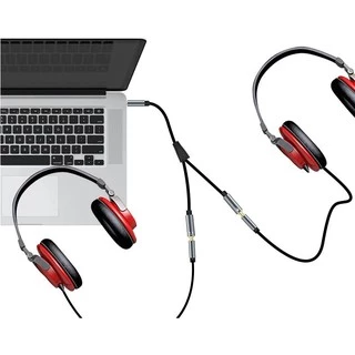 Veggieg (AH2-B) Aux3.5mm TO Aux3.5mm Y Splitter 2 famale 0.2M สายแยกเสียง 3.5mm