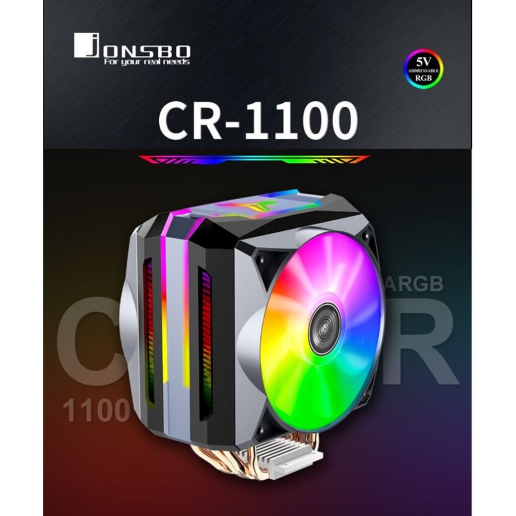 ซิ้งค์พัดลม CPU Cooler jonsbo CR-1100 Heatsink / 3pin5v /Addressable RGB