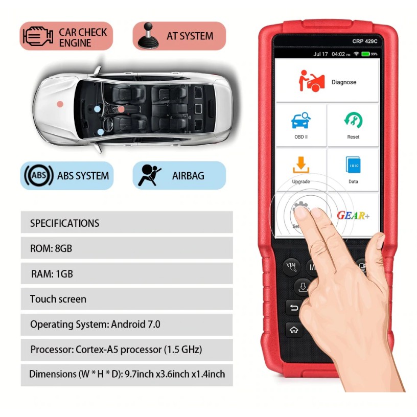 LAUNCH CRP429C OBD2 Code Reader for Engine/ABS/Airbag/AT +11 Service