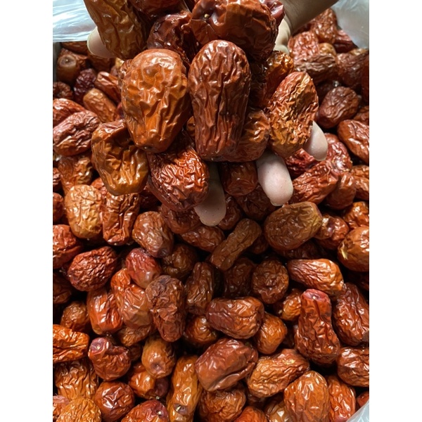 พุทราจีนเม็ดใหญ่ (ขนาด 1 กิโลกรัม ) สีแดงอมส้ม น่ารับประทาน มีเม็ด - รูปที่ 2