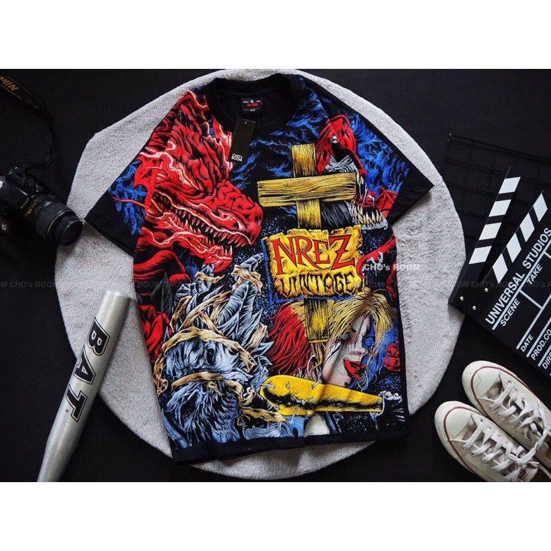 เสื้อovpลายปีศาจราคาโคตรถูกเนื้อผ้าคอตตอน