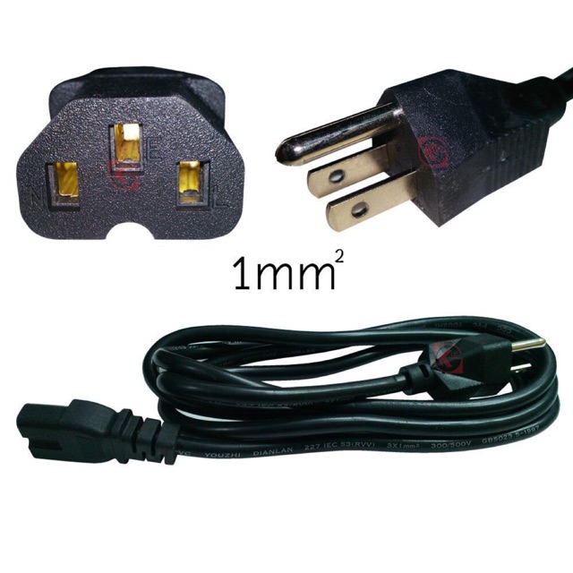 SALE Cable Power Ac ความหนา 1mm cb115(สีดำ) #คำค้นหาเพิ่มเติม HDMI Switch Adapter Network HDMI สายสัญญาณ