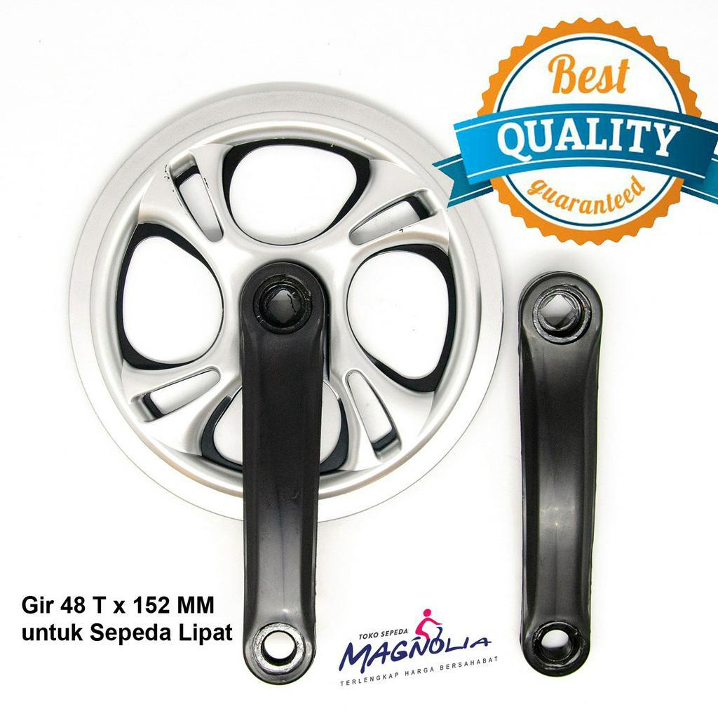 Crank Crank Crank Crankset 48T เกียร์พับจักรยาน Fixie Arm 152 มม