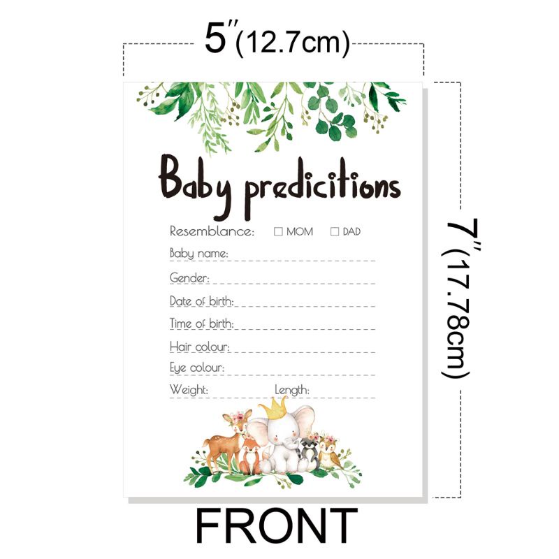 Queen 10 ชิ้น Baby Shower Prediction และ Advice การ์ด รูปที่ 2