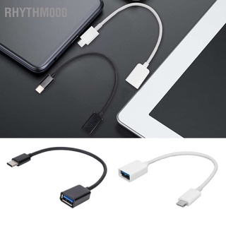 Rhythm000 อะแดปเตอร์แปลงสายเคเบิ้ล Type-C เป็น Otg แบบพกพา สําหรับเมาส์ คีย์บอร์ด Usb