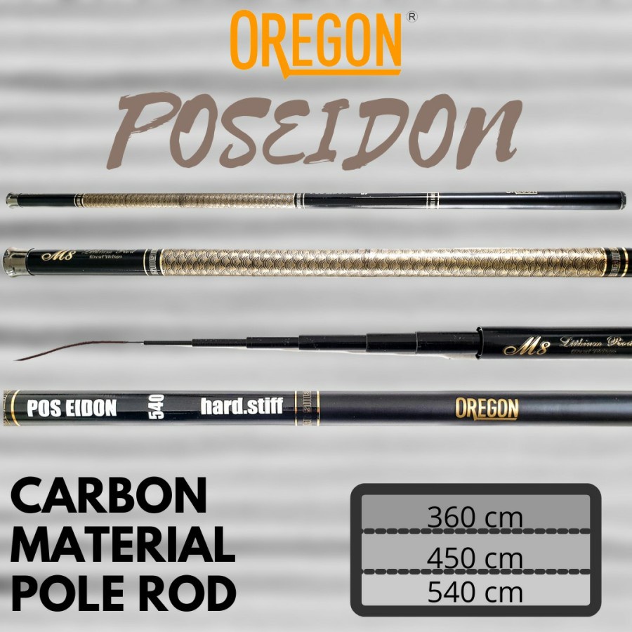 Oregon Poseidon Upright Rod 360 450 540 Cm ความยาว Limb