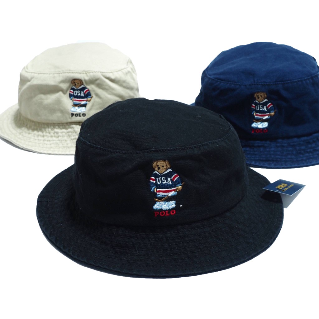 ralph lauren polo bear bucket hat