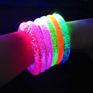 สร้อยข้อมือบาร์คอนเสิร์ต มีไฟแฟลช LED สีสันสดใส