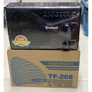 วิทยุธานินทร์ FM / AM รุ่น TF-268 (สีดำ) ฟรีสายไฟเอซี