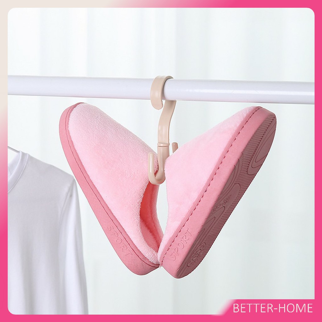 ที่แขวนของแบบตะขอ 4 แฉก หมุนได้ 360 องศา ที่แขวนของแบบตะขอ คละสี / 4 Position Cloth Hanger - รูปที่ 2