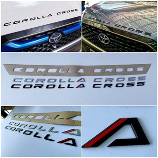 โลโก้อักษรฝากระโปงหน้าTOYOTA COROLLA CROSS (งานไทย)