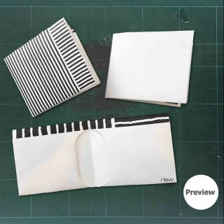 Paper wallet with riew pattern