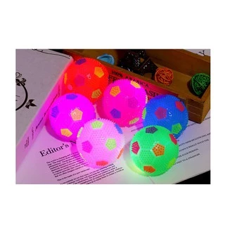 ลูกบอล มีไฟ led มีเสียงเวลาบีบ ใหญ่ 6.5 cm ของเล่น ของเล่นเด็ก บอลเด้งดึ๋ง Flashing ball light up คละสี