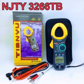 คลิปแอมป์ NJTY 3266TB วัดอุณหภูมิ  คลิปแอมป์ แคลมป์มิเตอร์ มิเตอร์วัดไฟ digital clamp mete  มัลติมิเตอร์ วัดไฟ