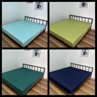 [เฉพาะผ้าปู]ผ้าปูที่นอนสีพื้นขนาด3.5, 5 และ 6 ฟุต