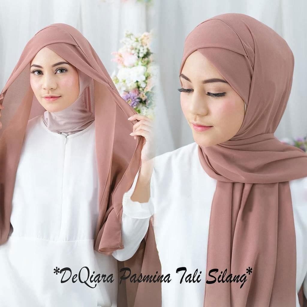 Ceruty Babydoll Cross Strap Pashmina Hijab / ผ้าคลุมไหล่ Pliske / Bergo