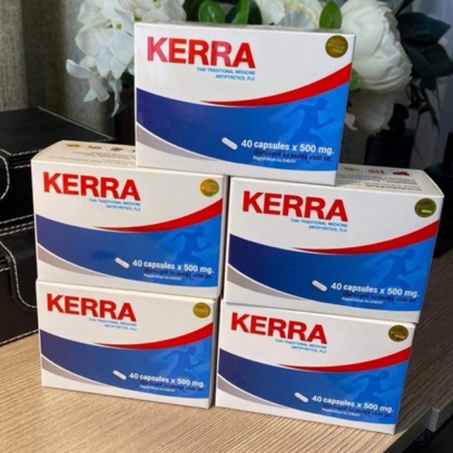 เซ็ท 5กล่อง🥰 ส่งทันที🚀 แท้ล้าน%💥 ยาเคอร่า Kerra เคอร่า ต้านเชื้อไวรัส ต้านโควิด เคอร์ร่า มีใบอนุญาติ