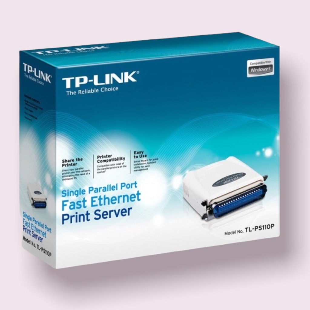 TP-LINK TL-PS110P Single Parallel Port Fast Ethernet Print Server