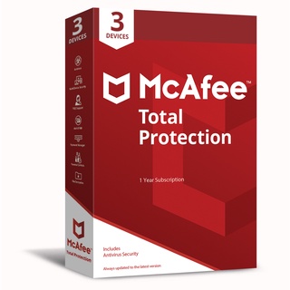 McAfee Total Protection Antivirus Software 3 Devices 1 Year
