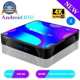 ⚡พร้อมส่ง⚡ X88 PRO 10 Android 10.0สมาร์ททีวีกล่อง4K 1080P RK3318 Wifi BT 4.0 X88pro10 Quar Core 64bit media Player