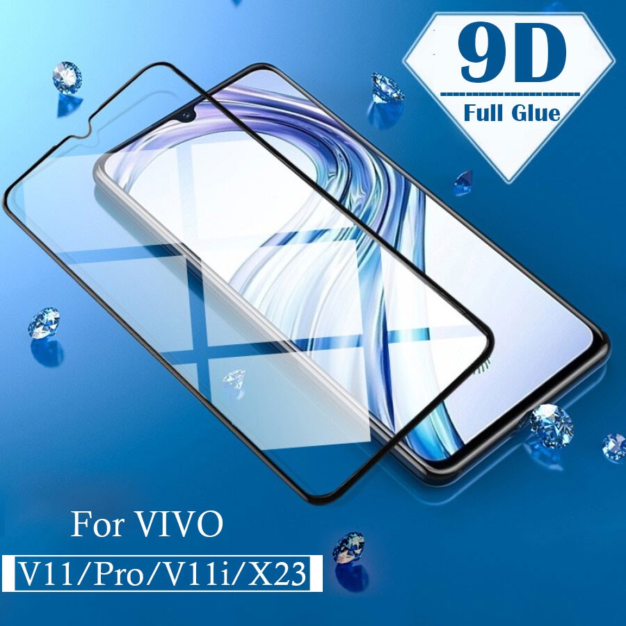 Vivo 9D แผ่นกาวฟิล์มกระจกนิรภัย Vivo V15 V11 Pro V9 Pro V11i Z1 Z3 Y81 Y83 Y91 Y93 Y93 Y95 Y97 Y23 ป้องกันหน้าจอ