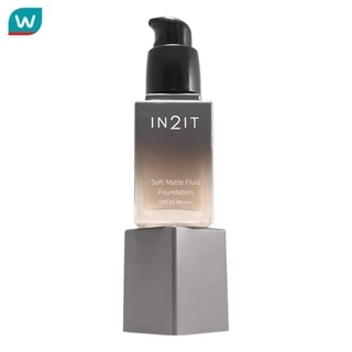 In2It อินทูอิท รองพื้น ซอฟท์ แมตท์ ฟูอิด ฟาวน์เดชั่น SPF30 PA+++ 20มล. 101 ไลท์