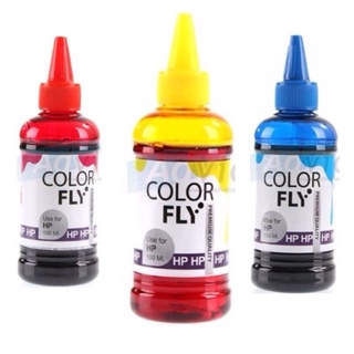 [NEW] HP - Color Fly น้ำหมึกเครื่องปริ้นชนิดเติม 100ml. (เลือกสีได้)