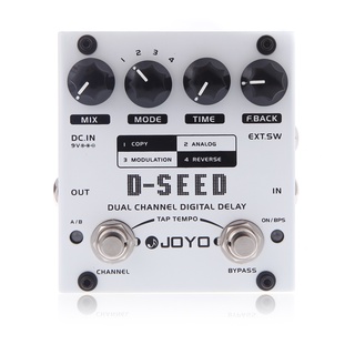 Joyo แป้นเหยียบเอฟเฟคกีตาร์ไฟฟ้า ดิจิทัล D-SEED ช่องคู่ พร้อมสี่โหมด