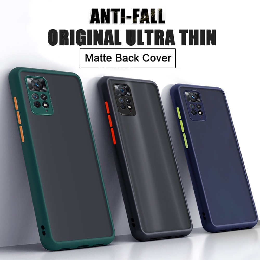 Camera Protection Phone Case Xiaomi Redmi Note 11 Pro + 5G Global Plus 4G 11S 11E Matte Translucent Shockproof Back Cover