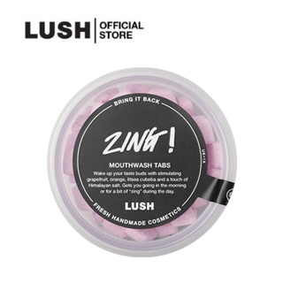 LUSH น้ำยาบ้วนปากอัดเม็ด ZING! MOUTHWASH TABS 45g